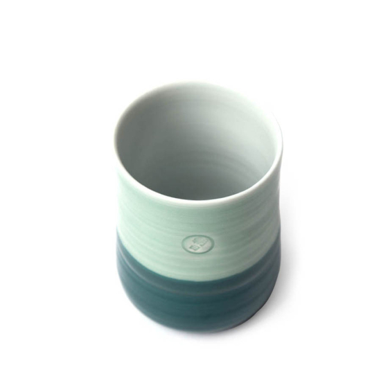 Teacup Asahiyaki Celadon x Blue Green Tall