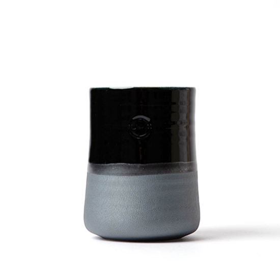Teacup Asahiyaki Black x Black Matte Tall