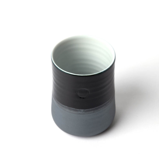 Teacup Asahiyaki Black x Black Matte Tall