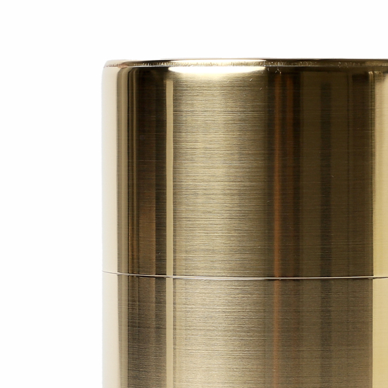 Tea Caddy Kaikado Brass Push Down Lid 200g