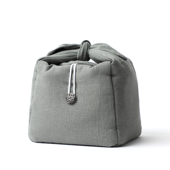 Yoshi En, coffret de 5 bols à thé, pièces blanches et noires, sac de protection clair