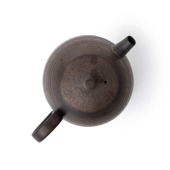 Théière classique Jingdezhen avec glaçure métallique
