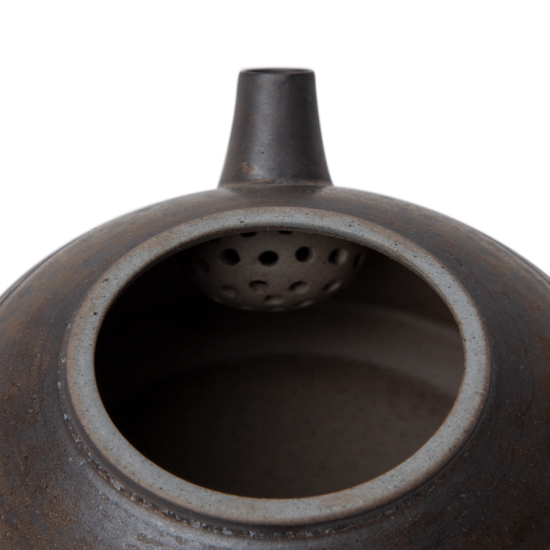 Théière classique Jingdezhen avec glaçure métallique
