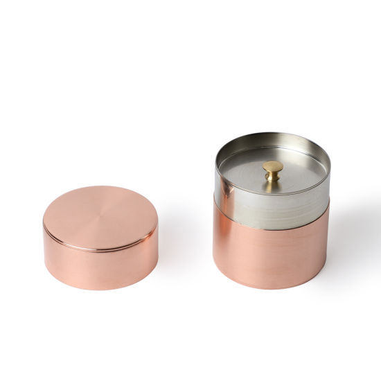 Tea Caddy Kaikado Copper Wide 120g