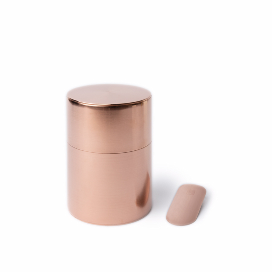 Tea Caddy Kaikado Copper Push Down Lid 200g