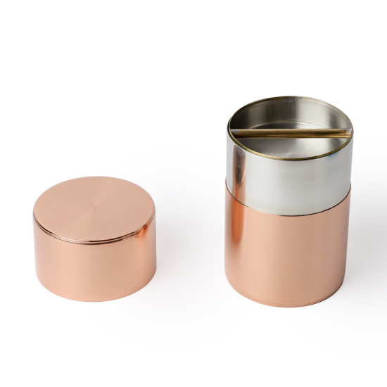 Tea Caddy Kaikado Copper Push Down Lid 200g