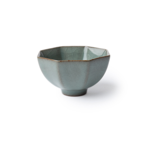 Zhang Weijing Teetasse Seladon Ba Jiao Dunkel