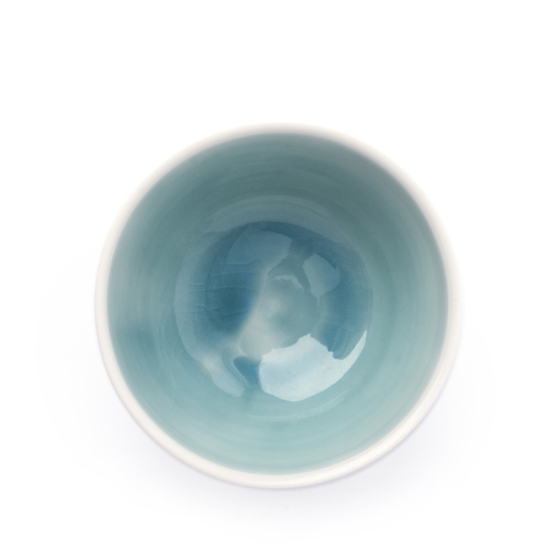 Teacup Lars Kanter White Turquoise