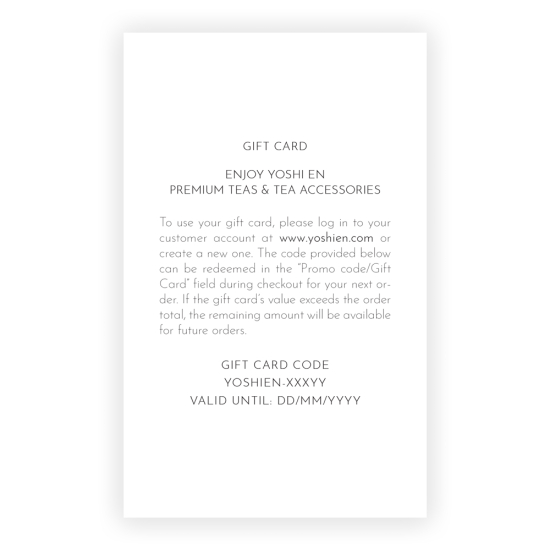 Gift card 50 Euro