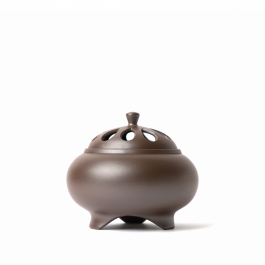 Banko Koro Japanese incense burner by Masaki, Ø10.5 x 8cm