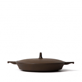 Nanbu Tekki cast iron Small Lidded Pan, Suzuki Morihisa